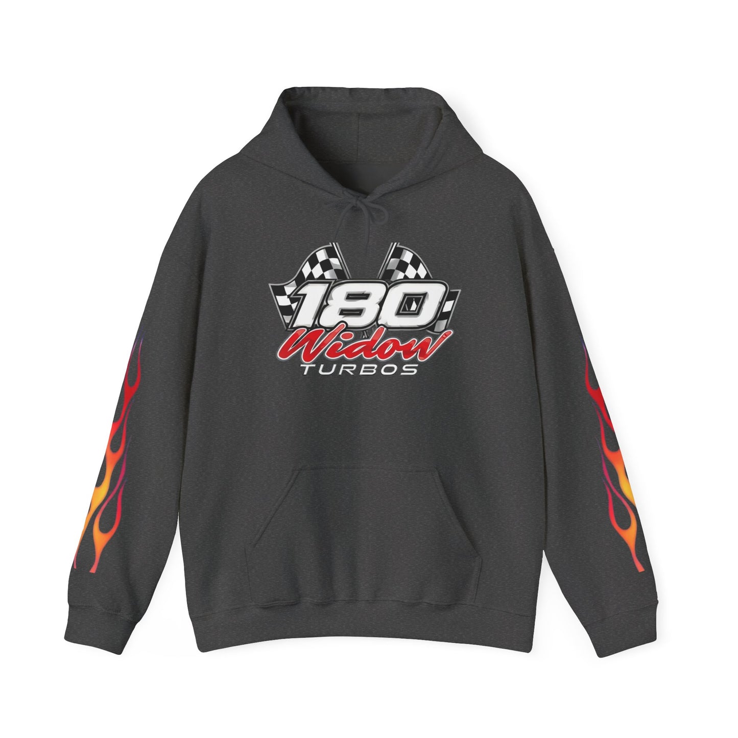 Racing 180 Widow Hoodie — Flame Sleeve Motorsport Pullover