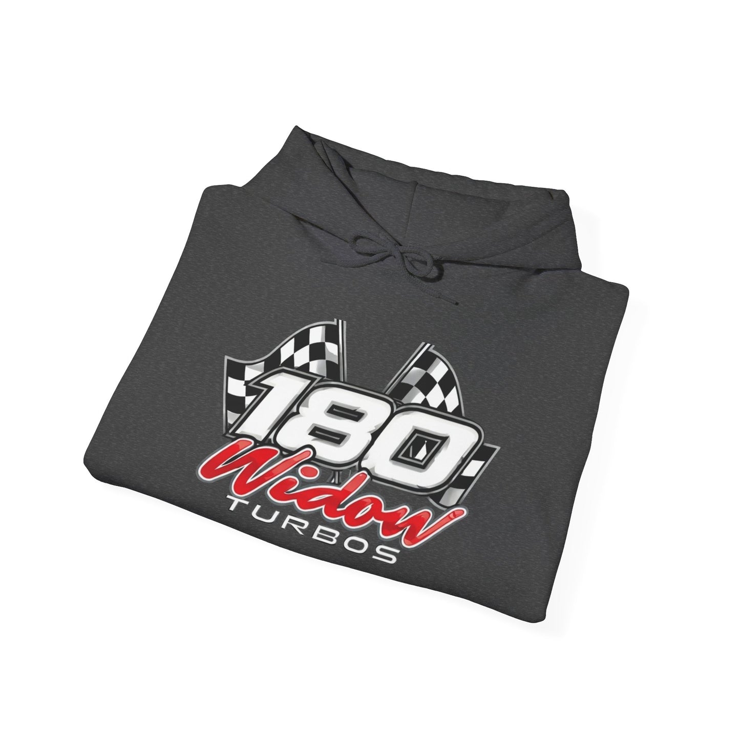 Racing 180 Widow Hoodie — Flame Sleeve Motorsport Pullover
