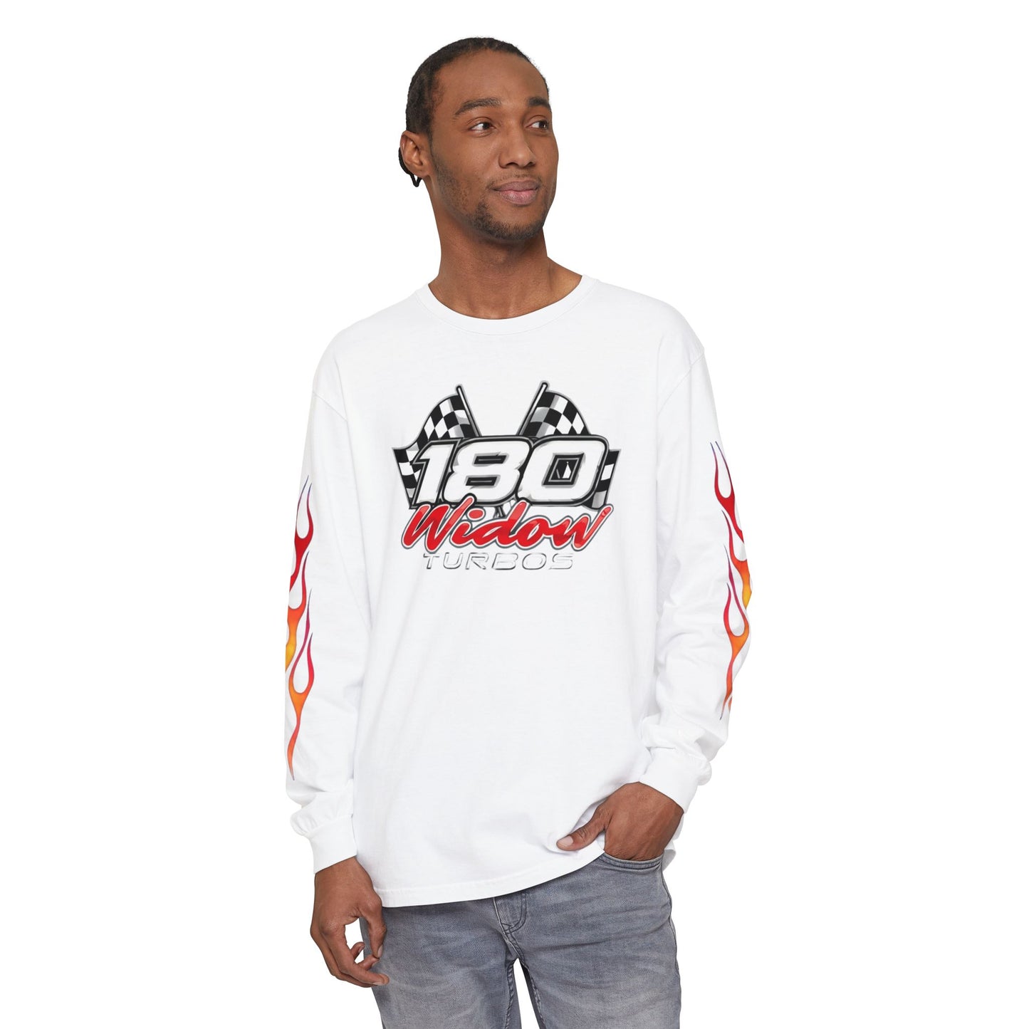 180 Widow Racing Flags Flame Tee