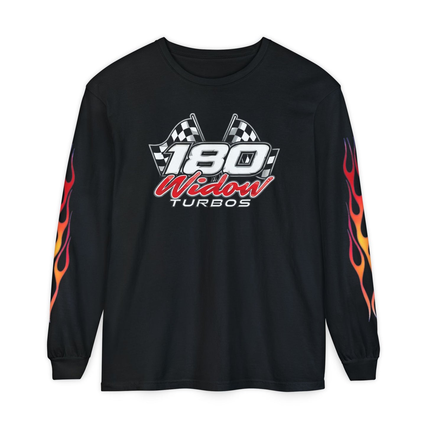 180 Widow Racing Flags Flame Tee