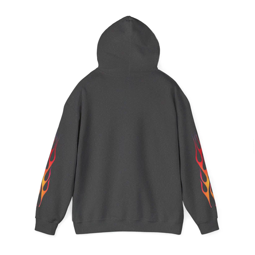 Racing 180 Widow Hoodie — Flame Sleeve Motorsport Pullover - Image 6