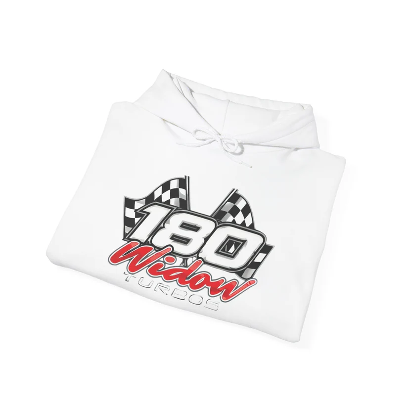 Racing 180 Widow Hoodie — Flame Sleeve Motorsport Pullover - Image 19