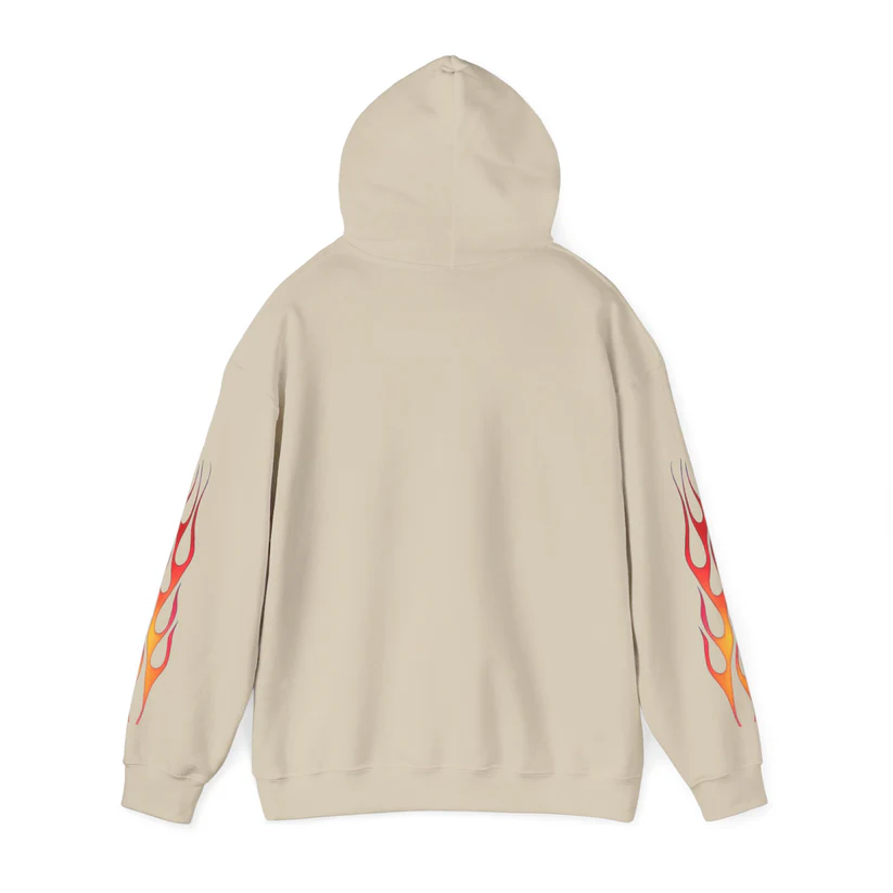 Racing 180 Widow Hoodie — Flame Sleeve Motorsport Pullover - Image 15