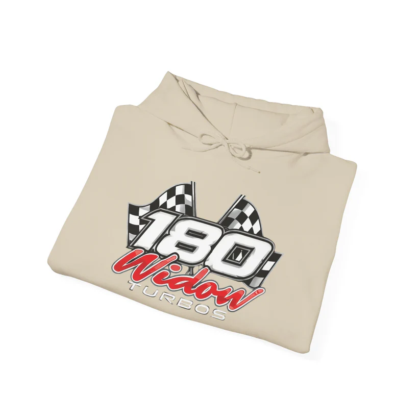 Racing 180 Widow Hoodie — Flame Sleeve Motorsport Pullover - Image 16